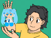 I got myself a snow miku plush