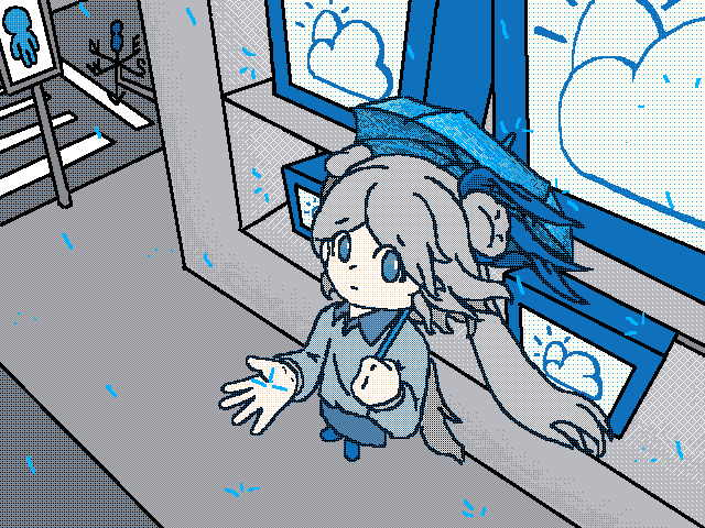 In the rain…