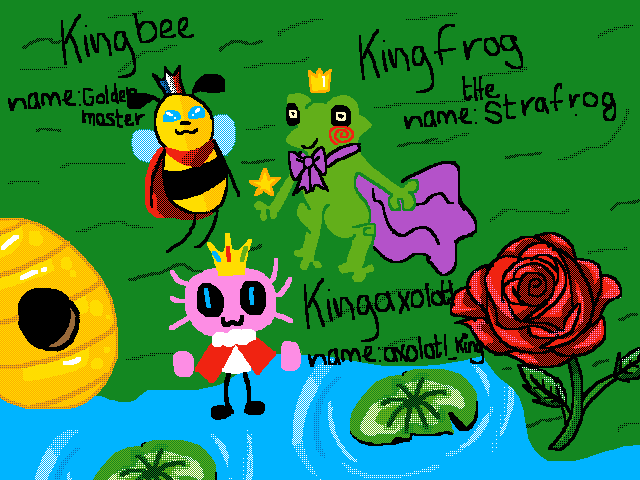 King frog and King bee🤩