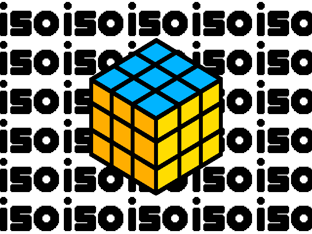 Iso but he's a rubik's cube idk