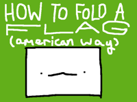 Ηow to fold a flag