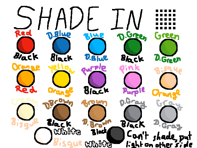 Tips for shading (colors)