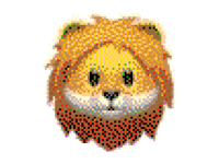 Lion emoji pixelart