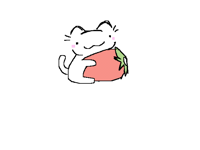 Just a little kitten with strawberries. 🍓