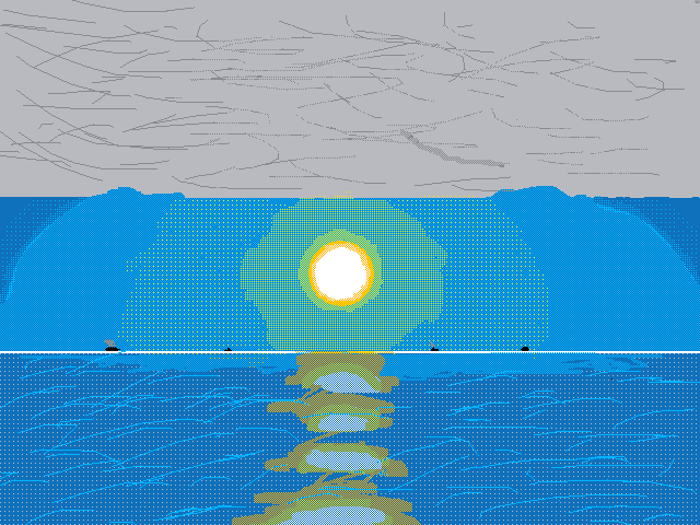 Sea sunset