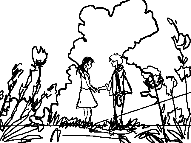 sketch for Frame from Seven Days War