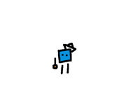 A cube with some hat idk