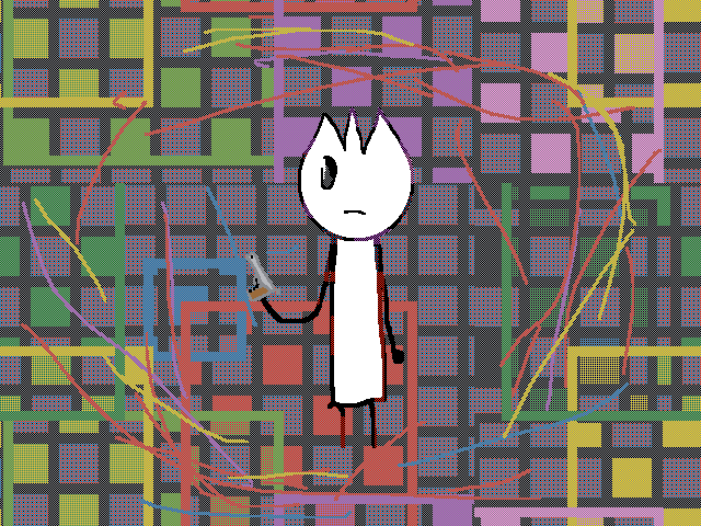 @Spork fanart (glitched)