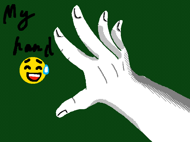 my hand😅
