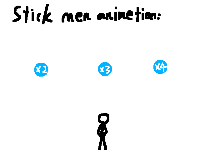 Stick man animation it’s x4