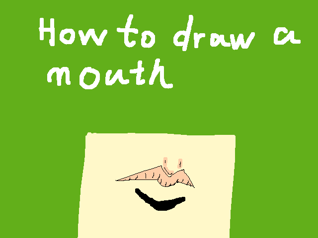 How to draw a mouth