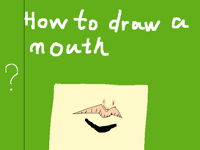 How to draw a mouth