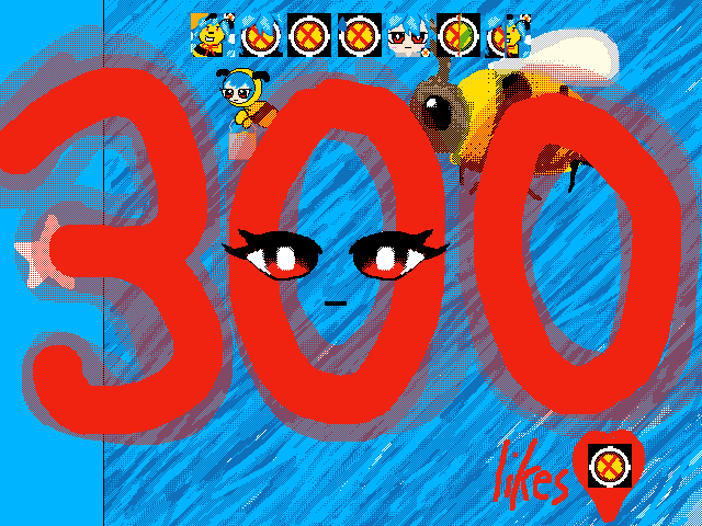 300 likes
