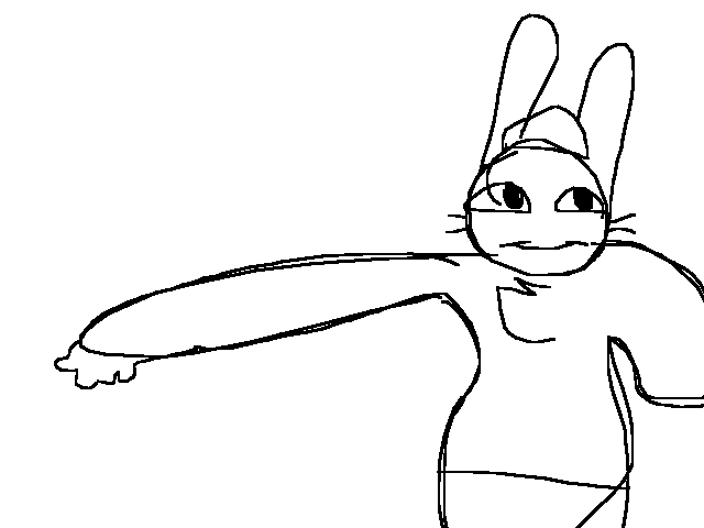 Random practice bunny old animation