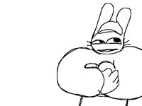 Random practice bunny old animation