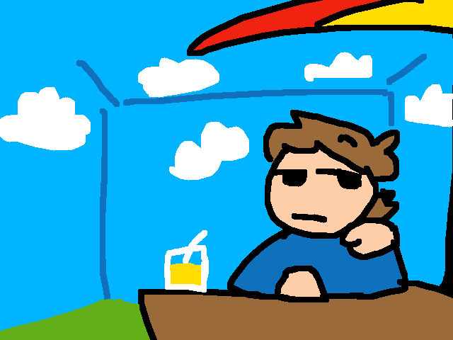 Waiting for people to bye my lemonade