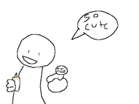 Let’s feed ( throw ) a baby