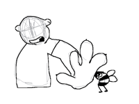 Bear vs bee old animation