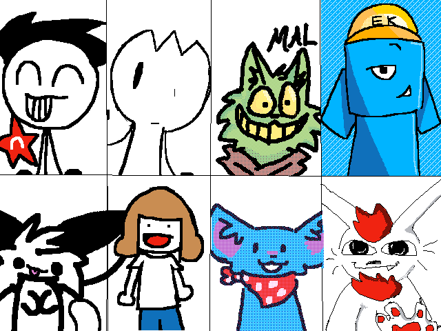 Mega collab ( ocs or personas)completed