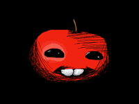 Just a apple with eyes 👀 right