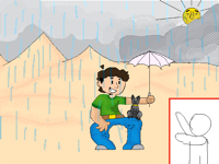 Raining sand castle ( contest participation)