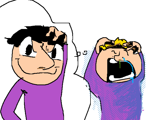 Matilda’s dad (platinum blond )