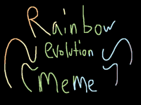 Rainbow Evolution Meme