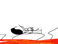 The floor is lava meme