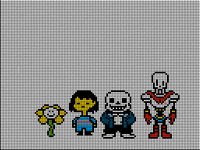 Undertale Characters Pixel art (for contest)