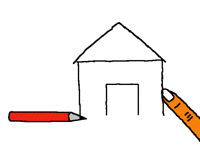 How to draw a house