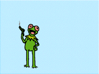 Kermit gets high