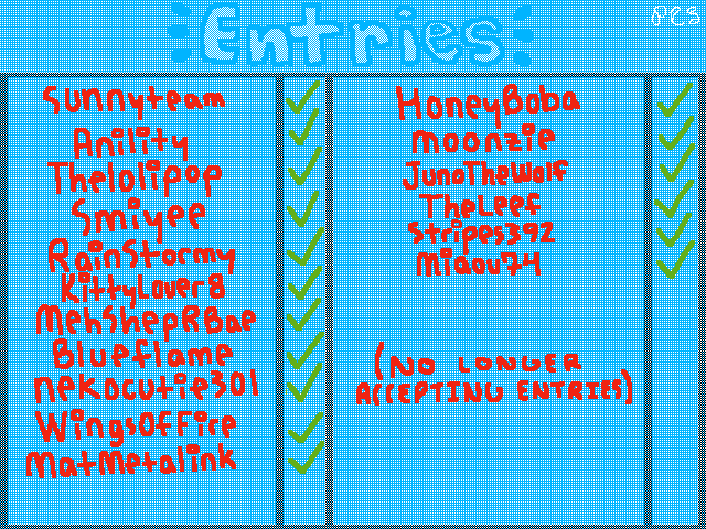 + Contest Entries +