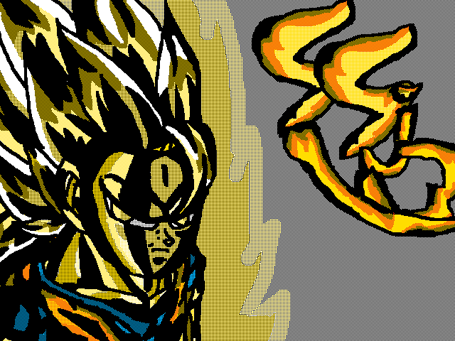 Anime art Super saiyan 3 Goku Update1