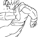 Testing animation goku vs vegeta