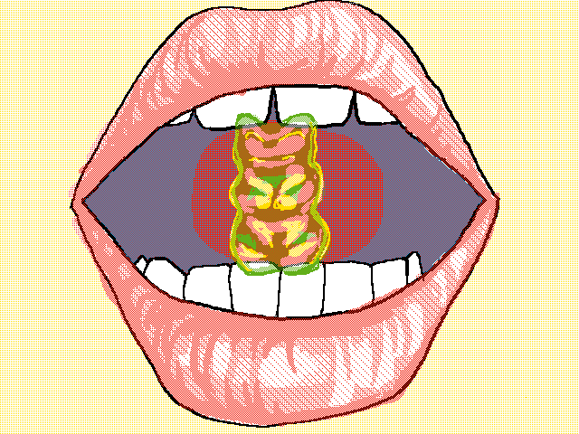 Chewing A Gummy Bear