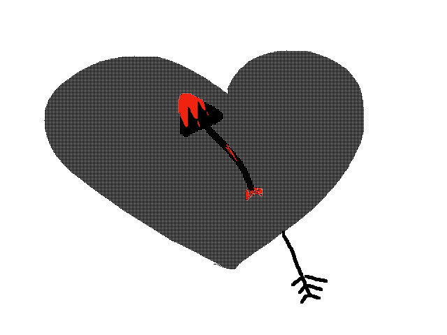 Something sharp in my heart