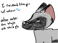 I might start doing snouts not circle heads--