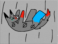 Vessel fell through a bleeding trap door!