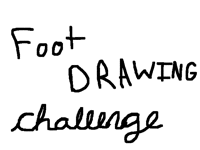 Foot drawing challenge