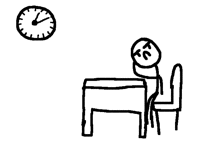 Waiting for school to end