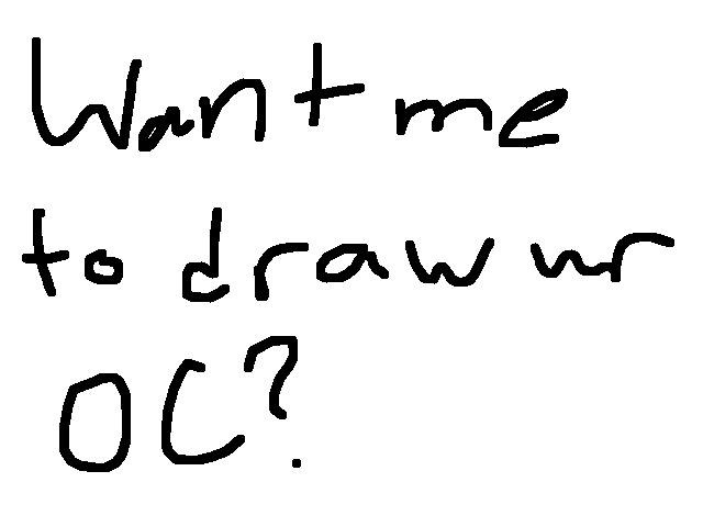 I will draw ur OC! (3/10)