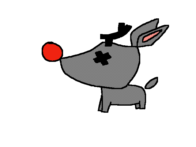 Emo reindeer run cycle