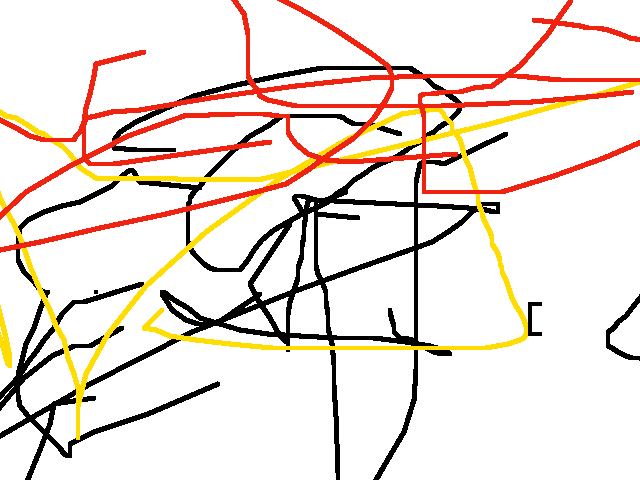 Eyes closed zoomed out but also drawn with toe