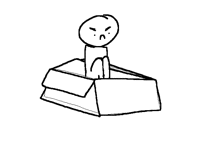 In a box