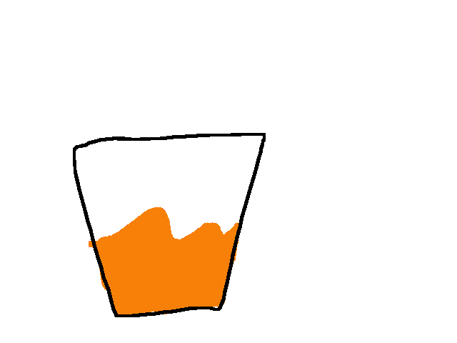 My juice is orange