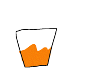 My juice is orange