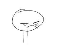 Drawing an angerey faceand u make the face like