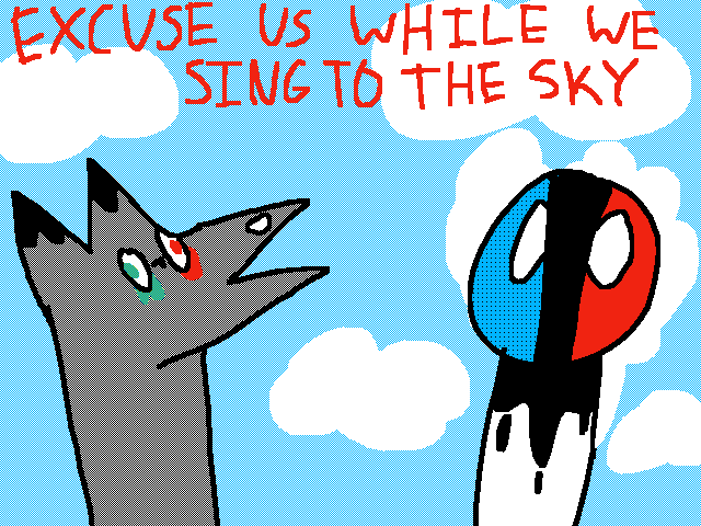 Me & smiwee sing to da sky