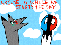 Me & smiwee sing to da sky