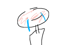 I just cried my face off and im so tired